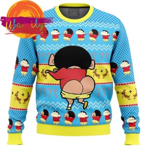 Naughty Shinnosuke Ugly Christmas Sweater