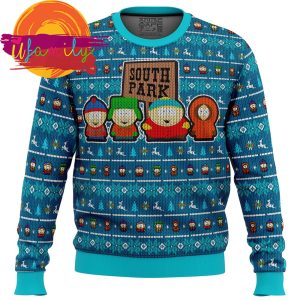 Crazy Main Characters South Park Ugly Christmas Sweater
