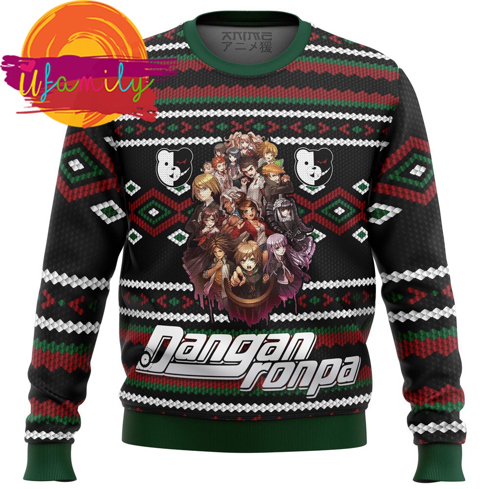 Danganronpa Alt Ugly Christmas Sweater