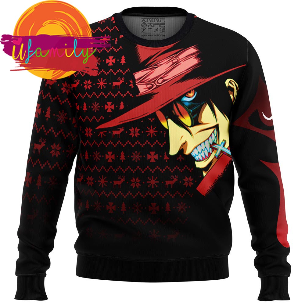 Dark Fantasy Alucard Hellsing Ugly Christmas Sweater
