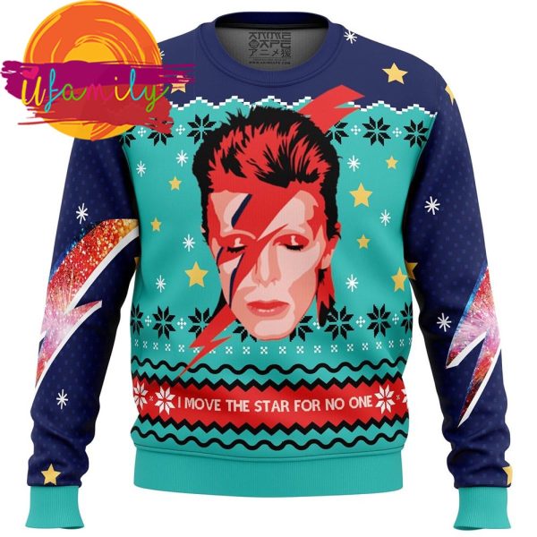 David Bowie Ugly Christmas Sweater