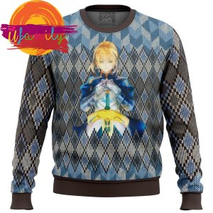 Fate Zero Saber Ugly Christmas Sweater