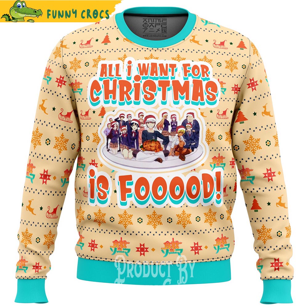 Food Wars Culinary Academy Ugly Christmas Sweater