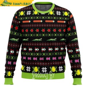 Frogs Logs Automobiles Frogger Ugly Christmas Sweater