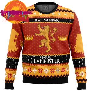 Game Of Thrones House Lannister Ugly Christmas Sweater