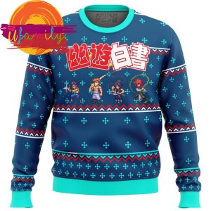 Ghost Fighter YuYu Hakusho Ugly Christmas Sweater