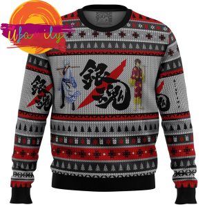 Gintama Shinsuke And Gintoki Ugly Christmas Sweater