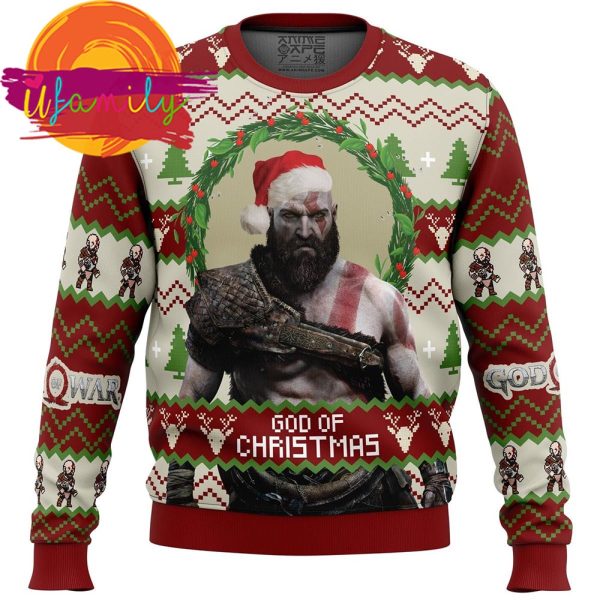 God Of Christmas God Of War Ugly Christmas Sweater