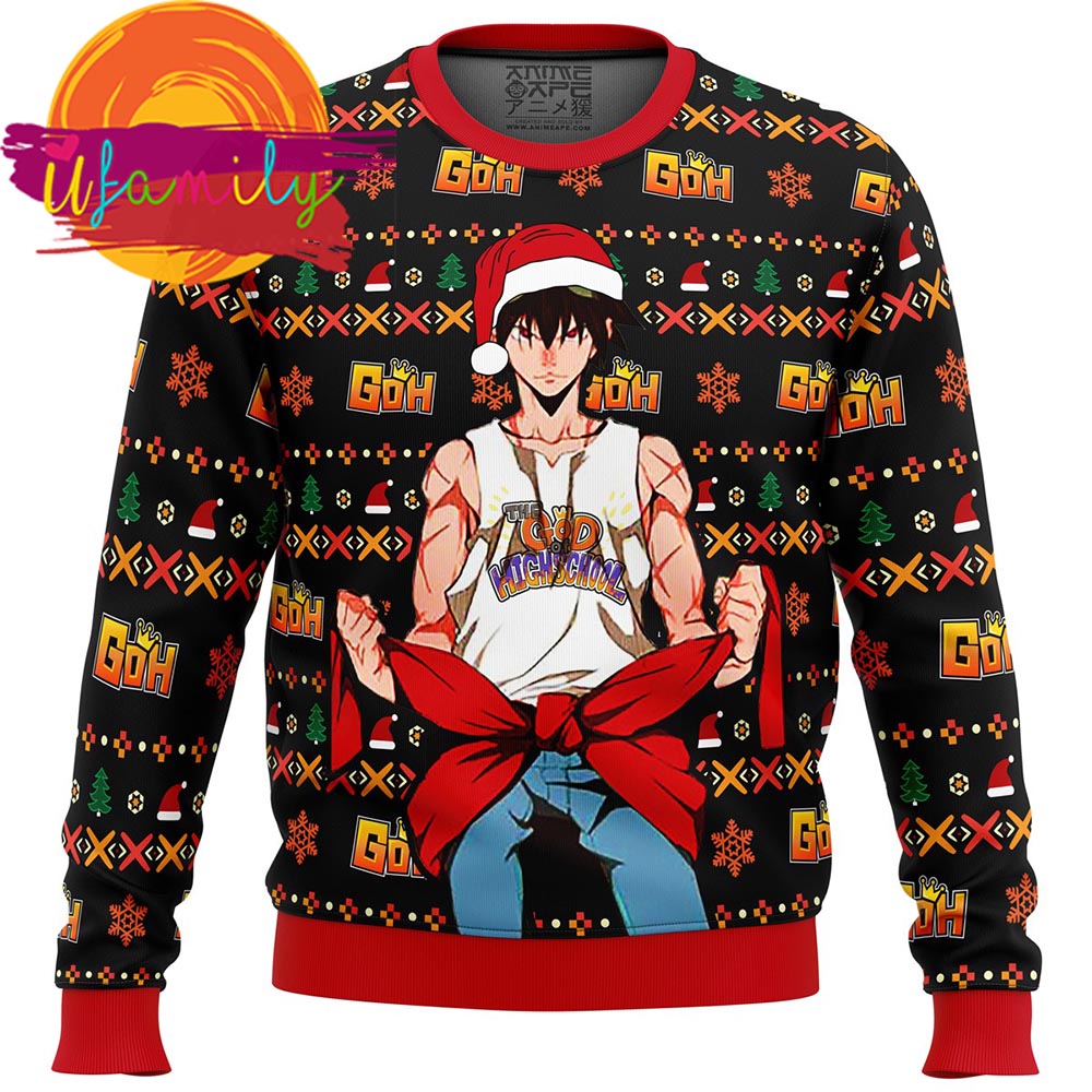 God Of High School Santa Jin Mori Ugly Christmas Sweater