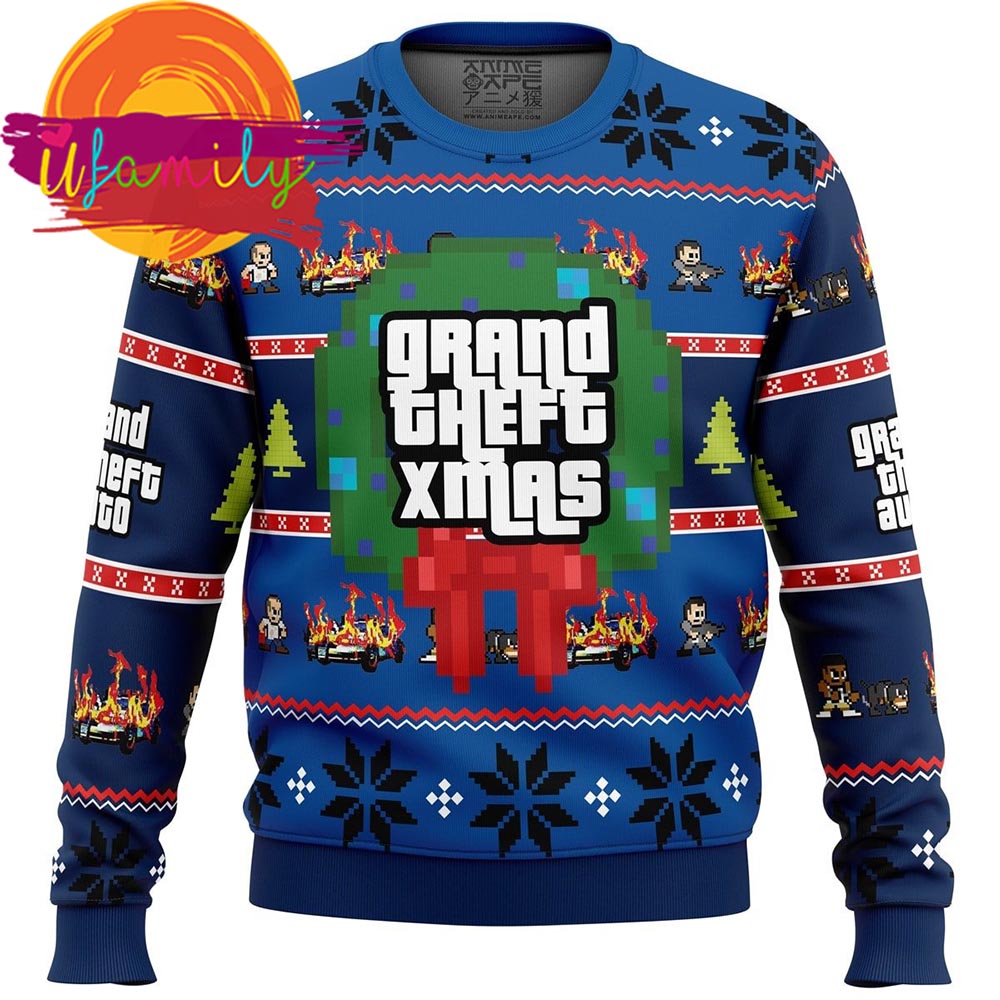 Grand Theft Xmas GTA Ugly Christmas Sweater