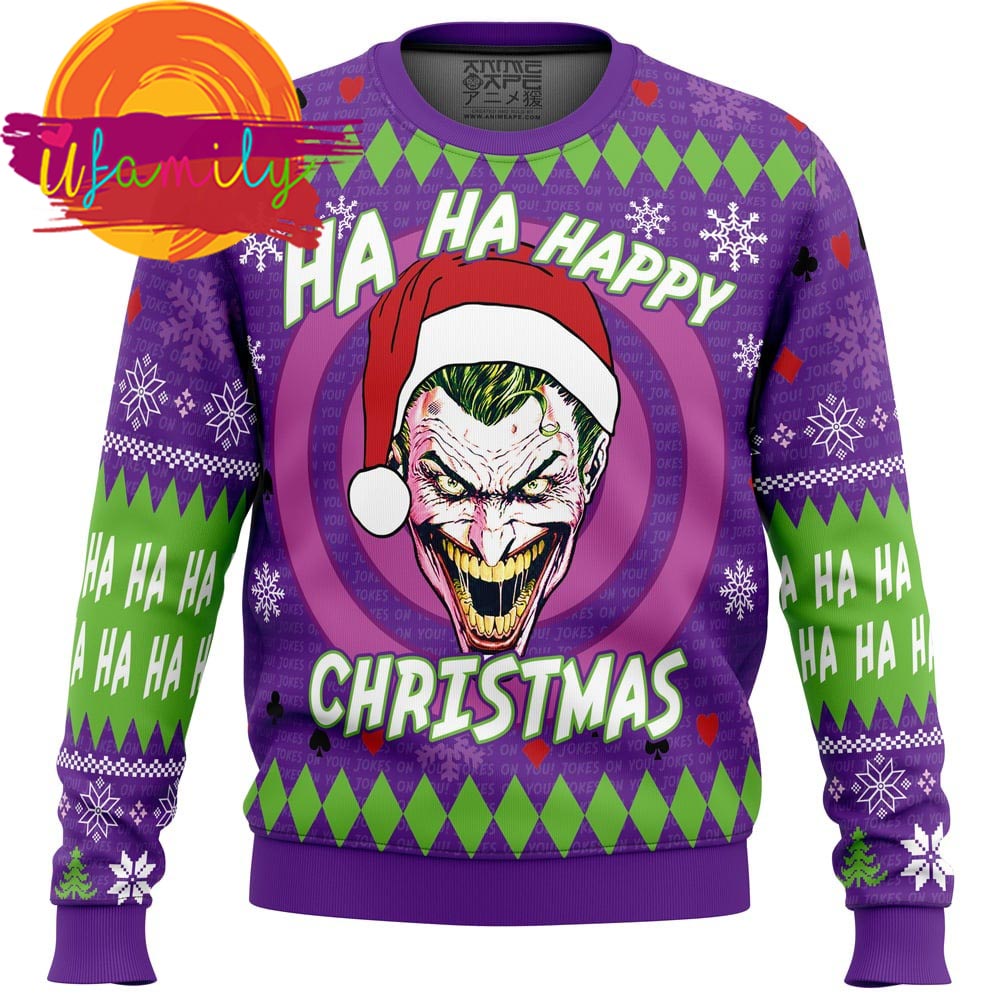 Ha Ha Ha Happy Christmas Joker Christmas Sweater