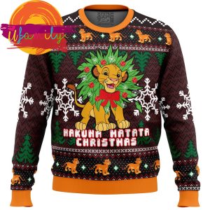 Hakuna Matata Lion King Ugly Christmas Sweater