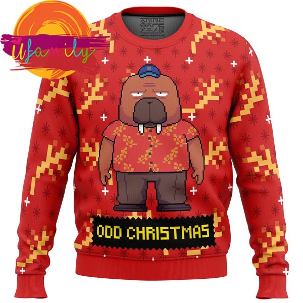 Hiroshi Odokawa Odd Taxi Ugly Christmas Sweater