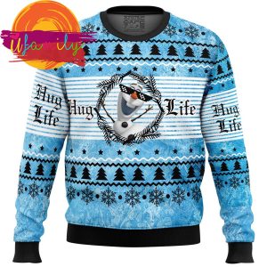 Hug Life Olaf Frozen Ugly Christmas Sweater