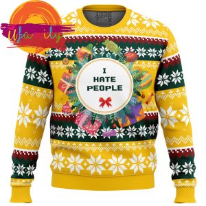 I Hate People Parody Ugly Christmas Sweater