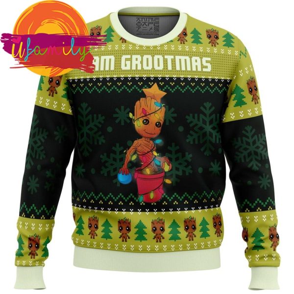 I Am Grootmas Guardians Of The Galaxy Ugly Christmas Sweater