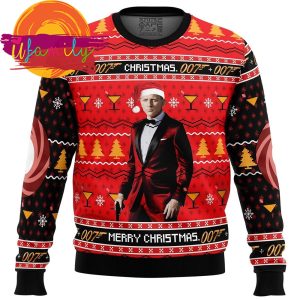 James Bond Ugly Christmas Sweater Gifts