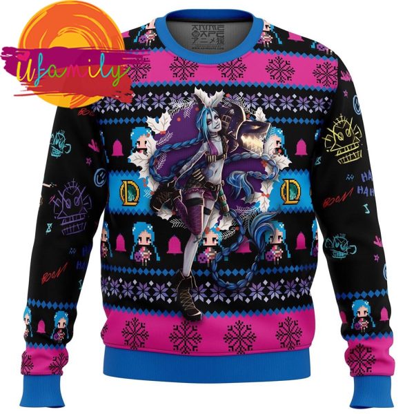Jinx League Of Legends Ugly Christmas Sweater