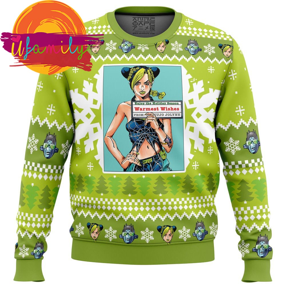 Jolyne Kujo Jojo's Bizarre Adventure Christmas Sweater