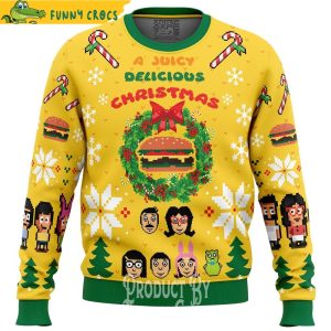 Juicy Delicious Christmas Bob’s Burgers Ugly Christmas Sweater