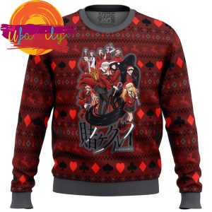 Kakegurui Hyakkaou Private Academy Ugly Christmas Sweater