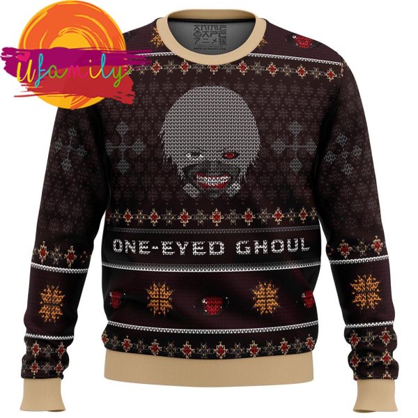 Ken Kaneki One Eyed Ghoul Tokyo Ghoul Ugly Christmas Sweater