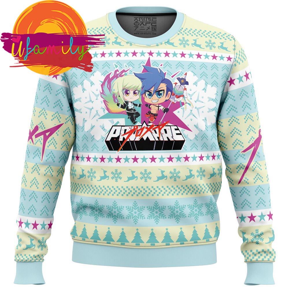 Lio and Galo Promare Christmas Sweater