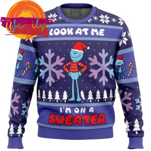 Look At Me Mr Meeseeks Ugly Christmas Sweater