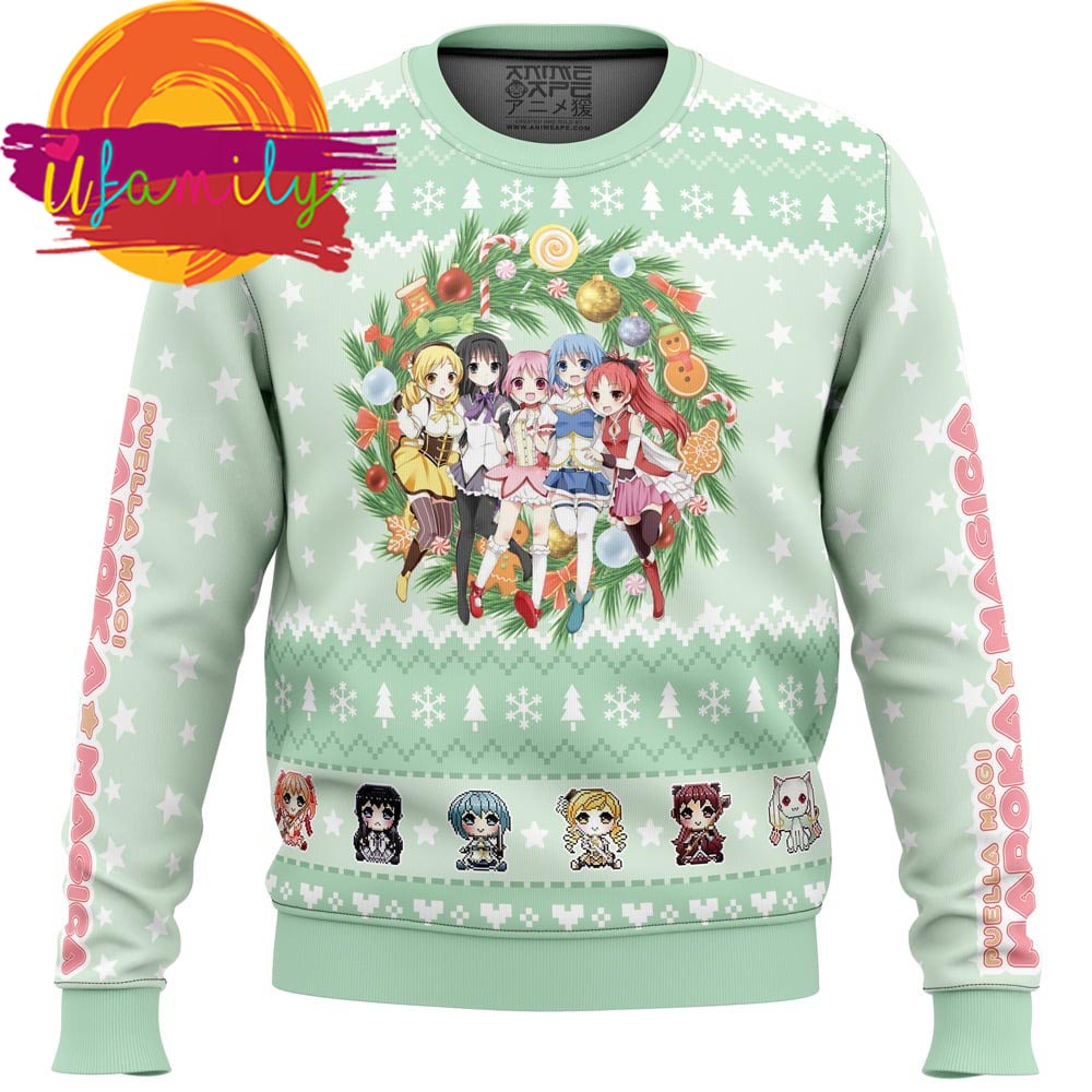 Magical Girls Puella Magi Madoka Magica Ugly Christmas Sweater