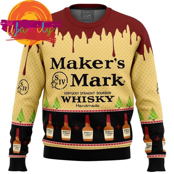 Maker Is Mark Whisky Ugly Christmas Sweater