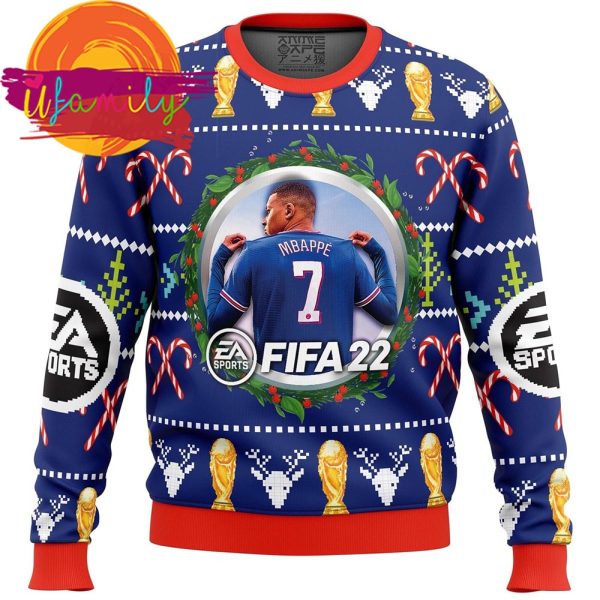 Mbappe EA Sports FIFA Ugly Christmas Sweater