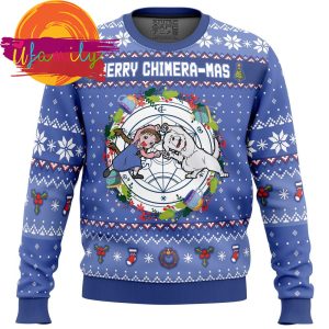 Merry Chimera-Mas Fullmetal Alchemist Christmas Sweater