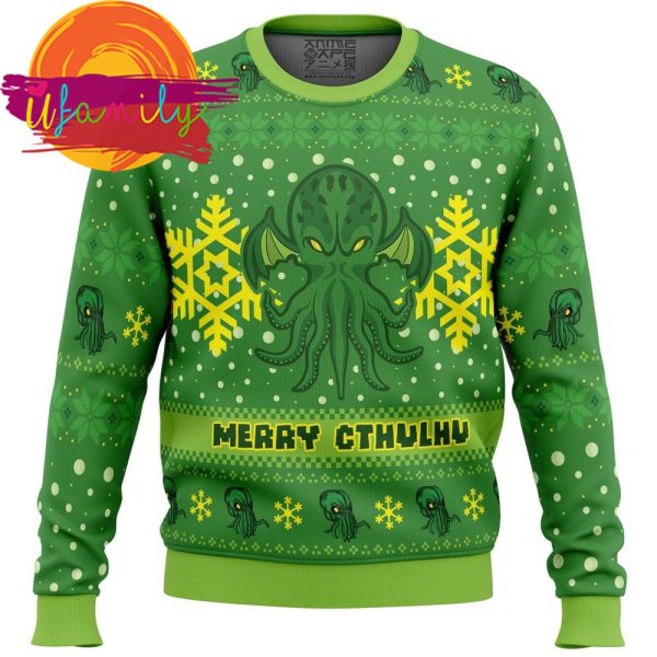 Merry Cthulhu Ugly Christmas Sweater