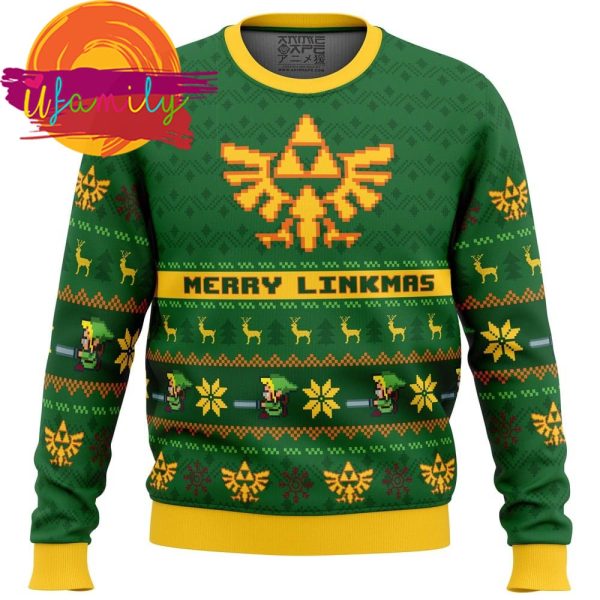Merry Linkmas Legend Of Zelda Ugly Christmas Sweater