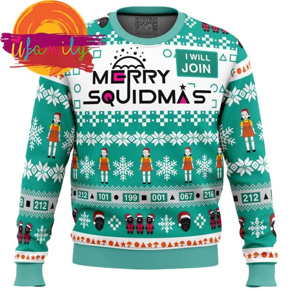 Merry Squidmas Squid Game Christmas Sweater
