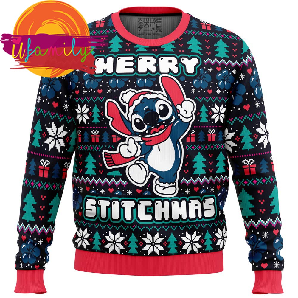Merry Stitchmas Stitch Ugly Christmas Sweater