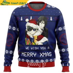 Merry Xmas Black Butler Ugly Christmas Sweater