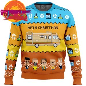 Methy Christmas Breaking Bad Ugly Christmas Sweater