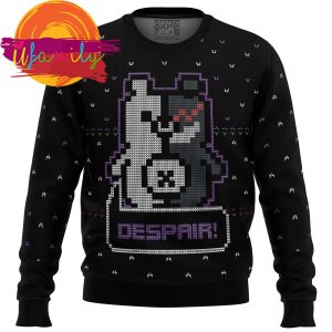 Monokuma Despair Ugly Christmas Sweater