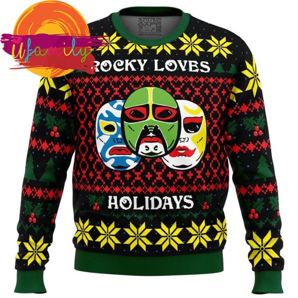 Rocky Loves Holidays 3 Ninjas Ugly Christmas Sweater