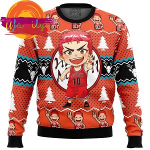 Slam Dunk Hanamichi Sakuragi Ugly Christmas Sweater