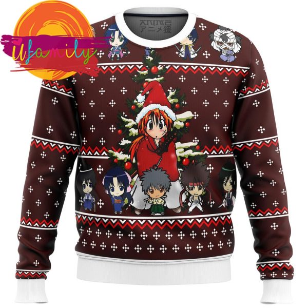 Chibi Rurouni Kenshin Ugly Christmas Sweater