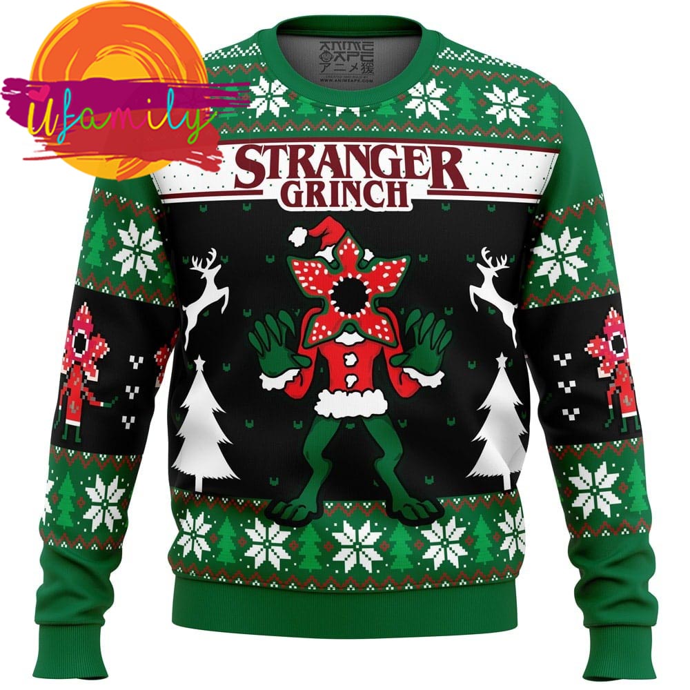 Stranger Grinch Stranger Things Ugly Christmas Sweater