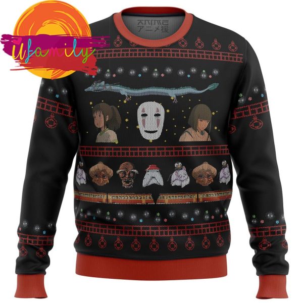 Studio Ghibli Spirited Away Ugly Christmas Sweater