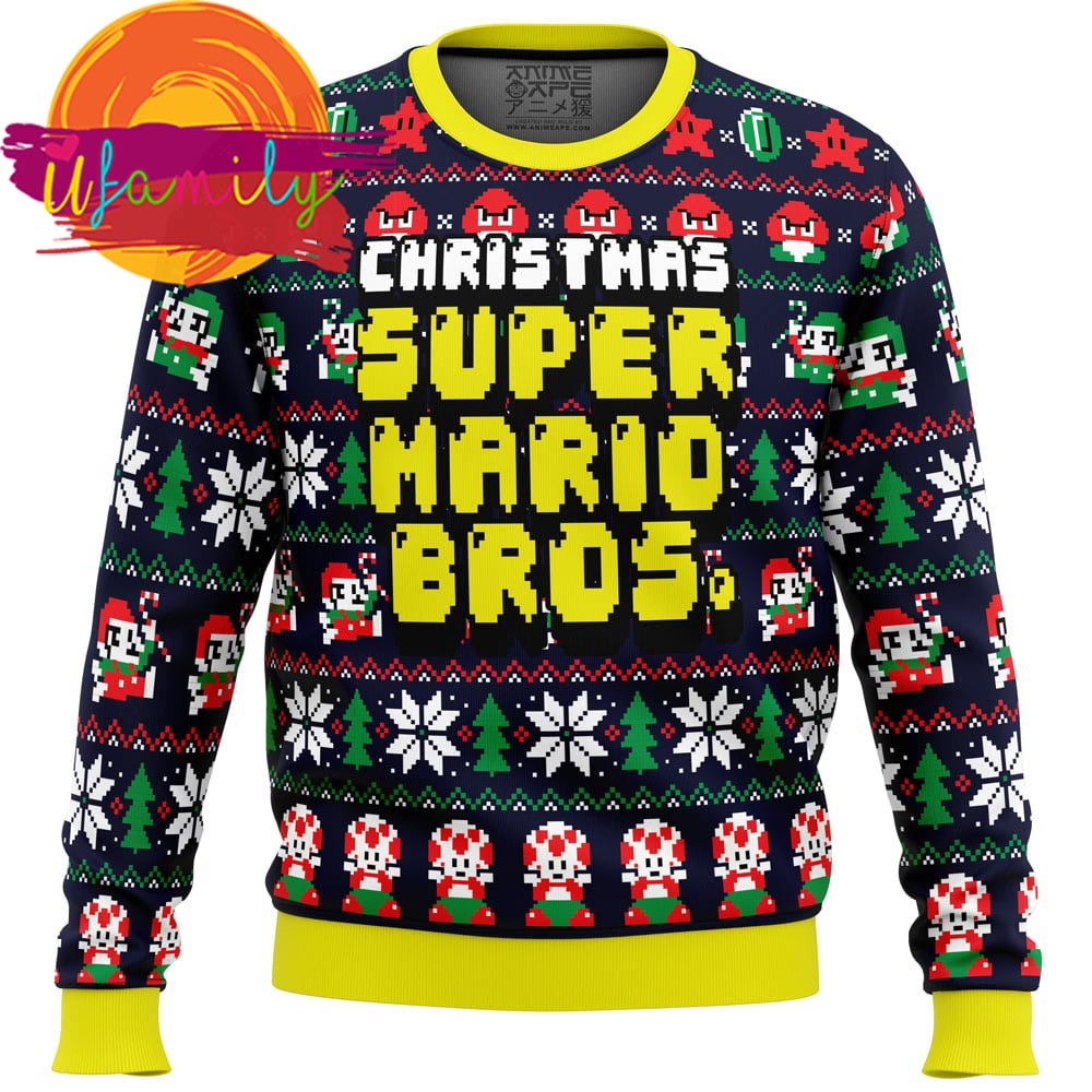Super Mario Bros Ugly Christmas Sweater