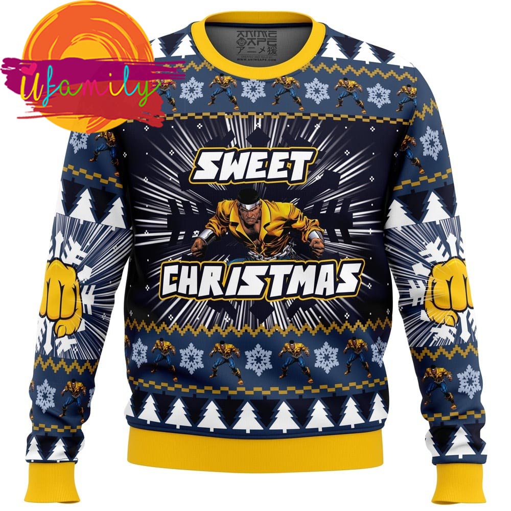 Sweet Christmas Luke Cage Marvel Ugly Christmas Sweater