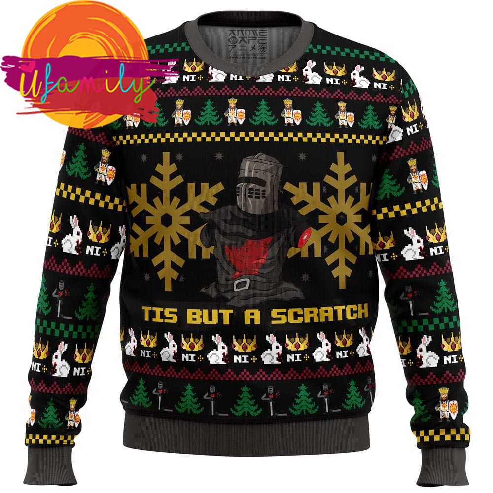 Tis But A Scratch Monty Python Ugly Christmas Sweater