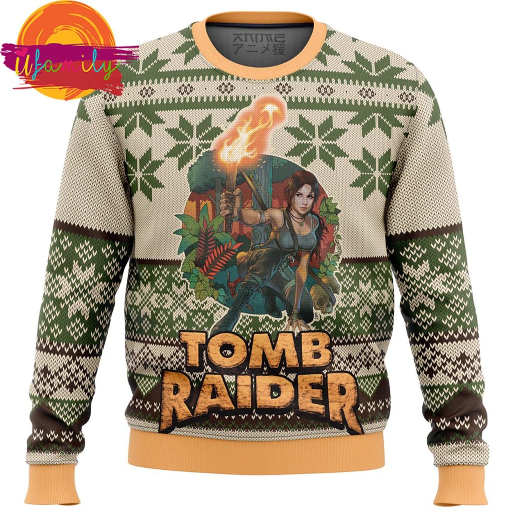 Tomb Raider Ugly Christmas Sweater