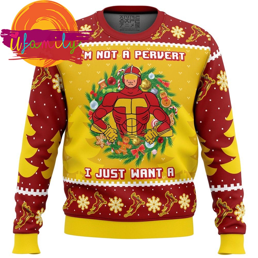 Turbo Man Ugly Christmas Sweater