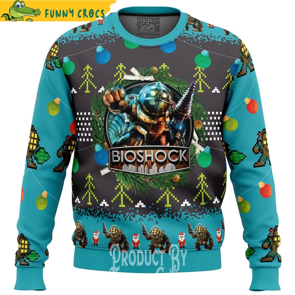 Ufamily Big Daddy Bioshock Ugly Christmas Sweater